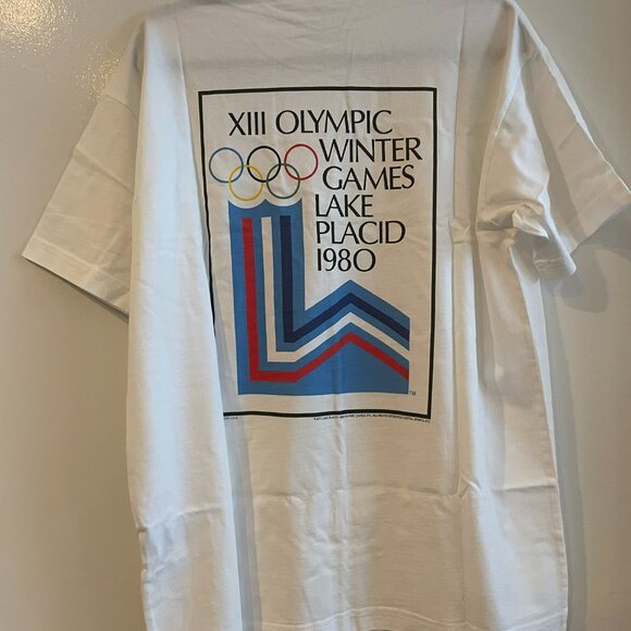 Kith x Olympics Winter Games Lake Placid 1980 Vintage Tee - White - Size M - NWT - Picture 4 of 6